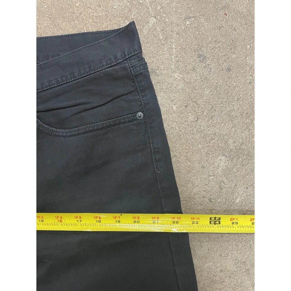 Levis 505 Shorts Mens 34 x 12‎ Black Denim Regular Fit Bermuda Dark Wash Zip Fly